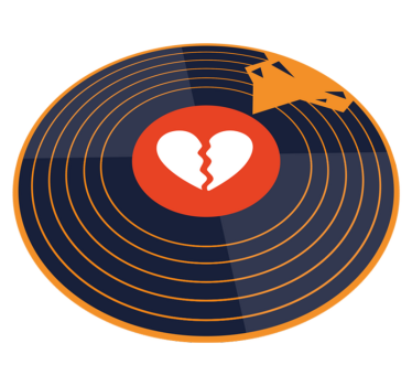 Megtört szívű vinil kortárs szőnyegek - TenStickers