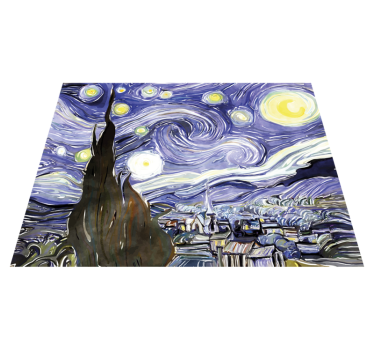 Van gogh's sky with stars retro szőnyeg - TenStickers