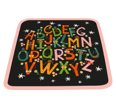 ábécé varázslat vinil szőnyeg ábécé - TenStickers