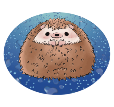 Imádnivaló sündisznó állatszőnyeg - TenStickers