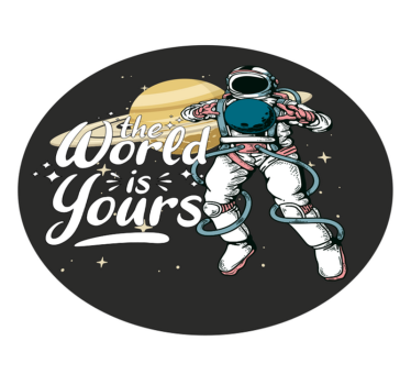 űr a világ a tiéd modern szőnyegei - TenStickers