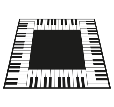 Vinil szőnyeg konyhai zongora kortárs szőnyegek - TenStickers
