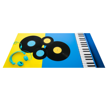 Zongora és korabeli vinilszőnyegek - TenStickers