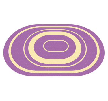 Koncentrikus ellipszisek vinil szőnyeg fürdő esetében - TenStickers