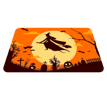 Repülő boszorkány halloween szőnyeg - TenStickers