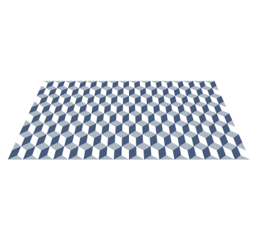 Csempe kék árnyalatú kortárs szőnyegekkel - TenStickers