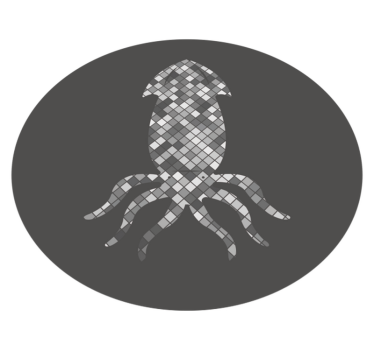 Mozaik tintahal sziluett vinil szőnyeg csempe hatás - TenStickers