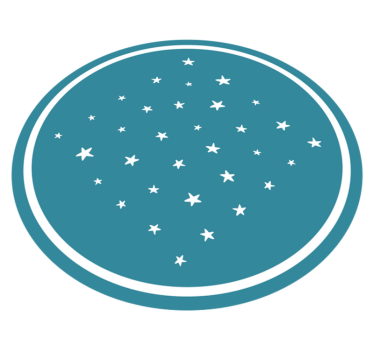 Csillagmotívum vinil szőnyeg csillagok - TenStickers
