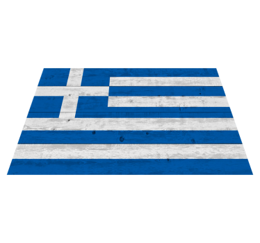 Fa görög zászló vinil szőnyeg - TenStickers