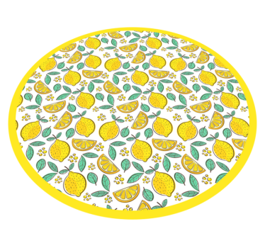 Szemléltető citrom mintás konyhai padló - TenStickers