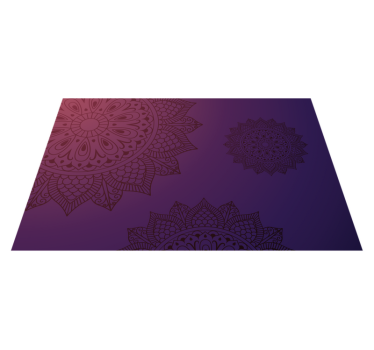 élénk kék és világos mandala szőnyeg - TenStickers