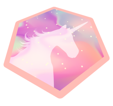 Egyszarvú a színes háttér állati szőnyeg - TenStickers