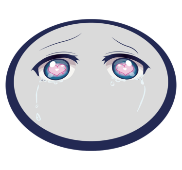 Síró anime szemek tizenéves vinil szőnyegek - TenStickers