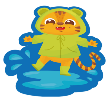 Rajzfilm tigris karakter vinil szőnyeg gyerekek - TenStickers