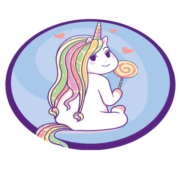 Anime egyszarvú állatszőnyeg - TenStickers