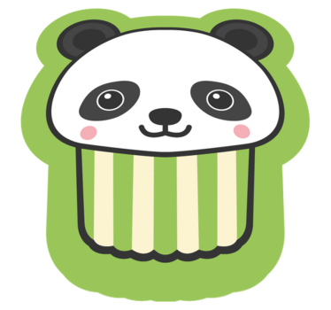 Anime boldog panda állatszőnyeg - TenStickers