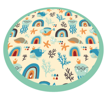 Tengeri élet játékidő vinil szőnyeg gyerekek - TenStickers