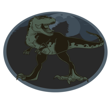 A sötét vad t-rex állatszőnyeg - TenStickers
