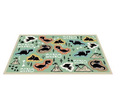 Dinoszaurusz csont mintás állati szőnyeg - TenStickers