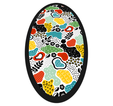 Színes absztrakt design kortárs szőnyegek - TenStickers