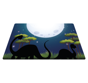 Dinoszaurusz a természetben hálószoba szőnyeg - TenStickers