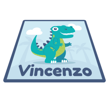 T rex dinoszaurusz személyre szabott vinilszőnyeg - TenStickers