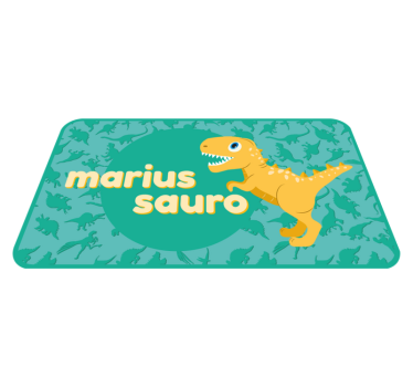 Személyre szabott dinoszaurusz vinil szőnyeg gyerekek - TenStickers
