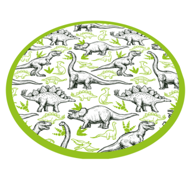 Két színű doodle dinoszaurusz nyomtatott állatszőnyeg - TenStickers