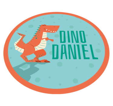 Dinoszaurusz testreszabható kör vinil szőnyeg mások - TenStickers
