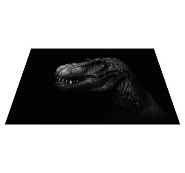 Tyrannosaurus portré vinil szőnyeg állat - TenStickers