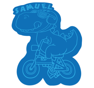 Testreszabható dino Vinil szőnyeg nevekkel - TenStickers