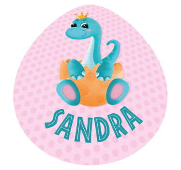 Egyedi dinoszaurusz grafika Vinil szőnyeg nevekkel - TenStickers