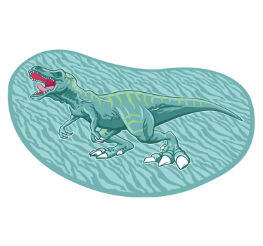 Csík tyrannosaurus rex dinoszaurusz állati szőnyeg - TenStickers