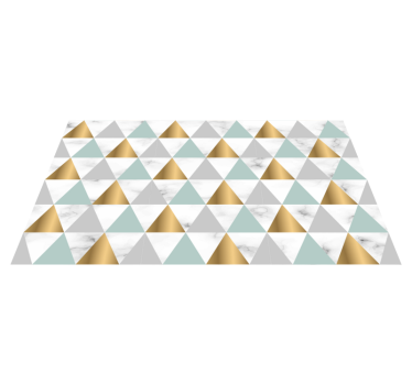 Márvány háromszög geometriájú szőnyegfutók csarnokokhoz - TenStickers
