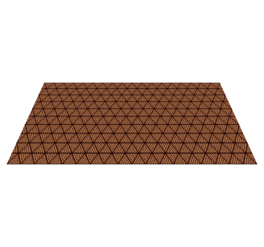 Geometriai fa háromszögek szőnyeg futók csarnokokhoz - TenStickers