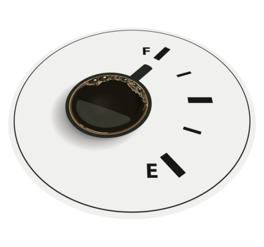 Kávé ereje teljes kortárs szőnyegek - TenStickers