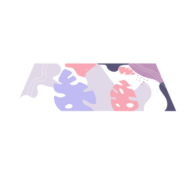 Színes monstera levél jellegű szőnyeg - TenStickers