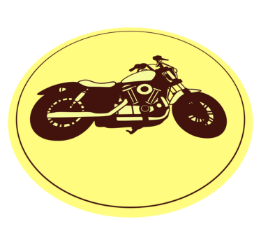 Divatos motorkerékpár retro szőnyeg - TenStickers