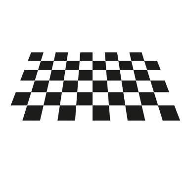 Kockás fekete-fehér cserépszőnyeg - TenStickers