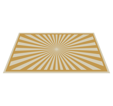 Sugárzó tört minta vinil szőnyeg geometriai - TenStickers