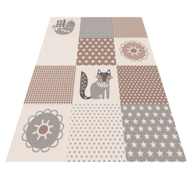 Patchwork játékidő vinil szőnyeg mások - TenStickers