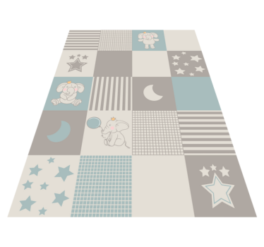Patchwork óvoda vinil szőnyeg óvodák - TenStickers