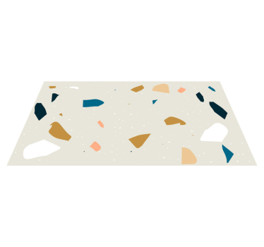 Nordic style cserép vinyl szőnyeg - TenStickers