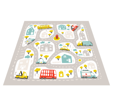 Városi skandináv stílusú szőnyeg - TenStickers
