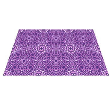 Mandala lila csempe mandala szőnyeg - TenStickers