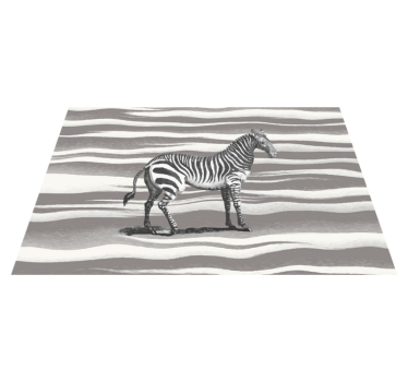 Zebra csíkos vinil szőnyeg állatnyomat - TenStickers