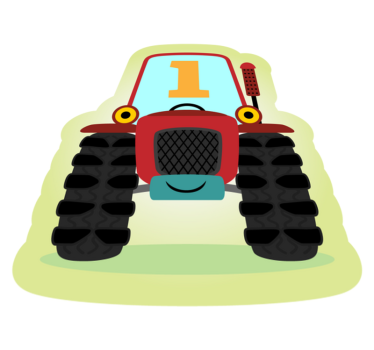 1. Számú traktoros gyerek szőnyeg - TenStickers