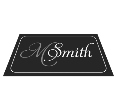 Személyre szabható monogram Vinil szőnyeg nevekkel - TenStickers