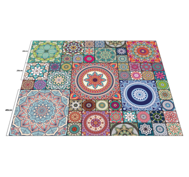 Mandala csempe mandala szőnyeg - TenStickers