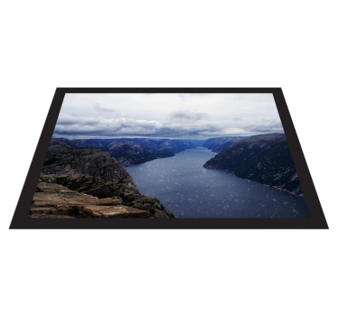 Norvég fjord kék víz jellegű szőnyeg - TenStickers